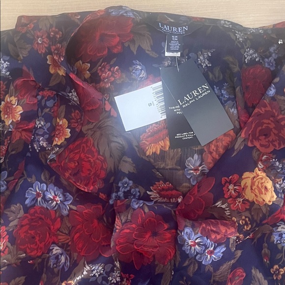 New Ralph Lauren Multicolor Floral Blouse size S - Picture 9 of 15